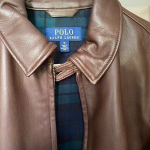Polo Ralph Lauren Brown Leather Jacket